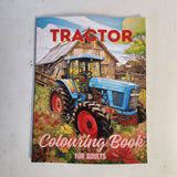 Tractor Colouring Book for Adults & Teens. Black and White. 40 Unique Designs. 8.5x11"