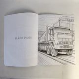 Truck Colouring Book for Adults & Teens. 40 Unique Designs. Ages 10+. 8.5x11"