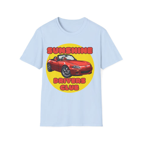 Sunshine Drivers Club Mazda MX-5 Miata - JDM T-Shirt - Gift Idea - Car T-Shirt Car Guy Car Girl